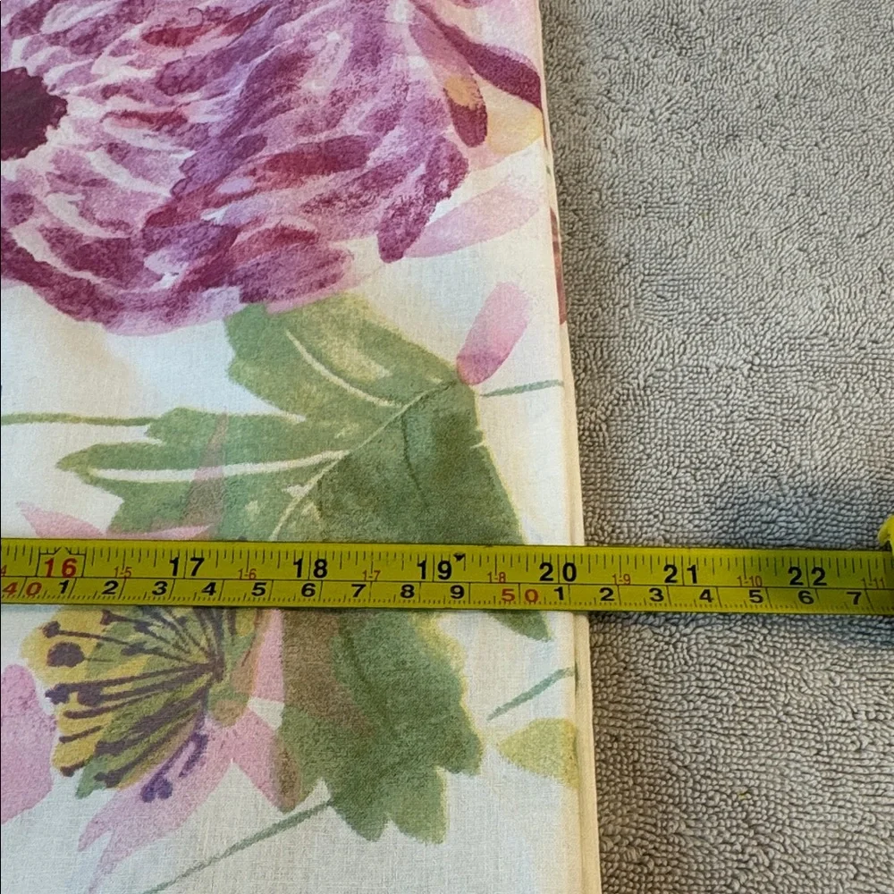 IKEA Grasvial Euro Style Pillow Shams 30x20 Watercolor Floral Set of 2